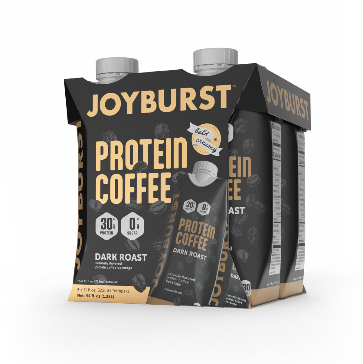 NEW! Joyburst Protein Coffee Dark Roast 12 Pack
