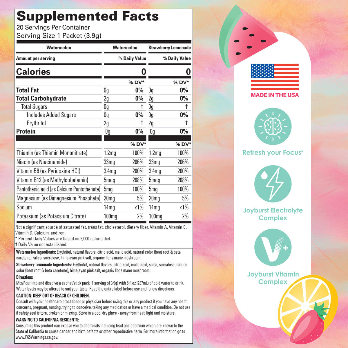 NEW! Joyburst Hydration Stick Packs - Variety