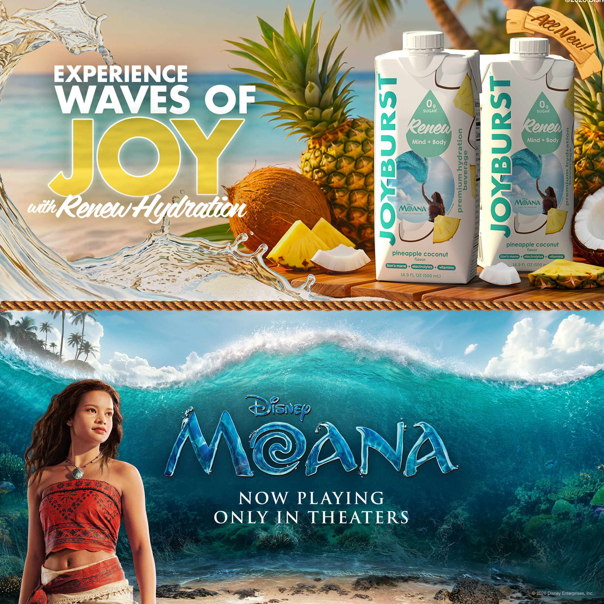 Joyburst Hydration Pineapple Coconut - 12 Pack