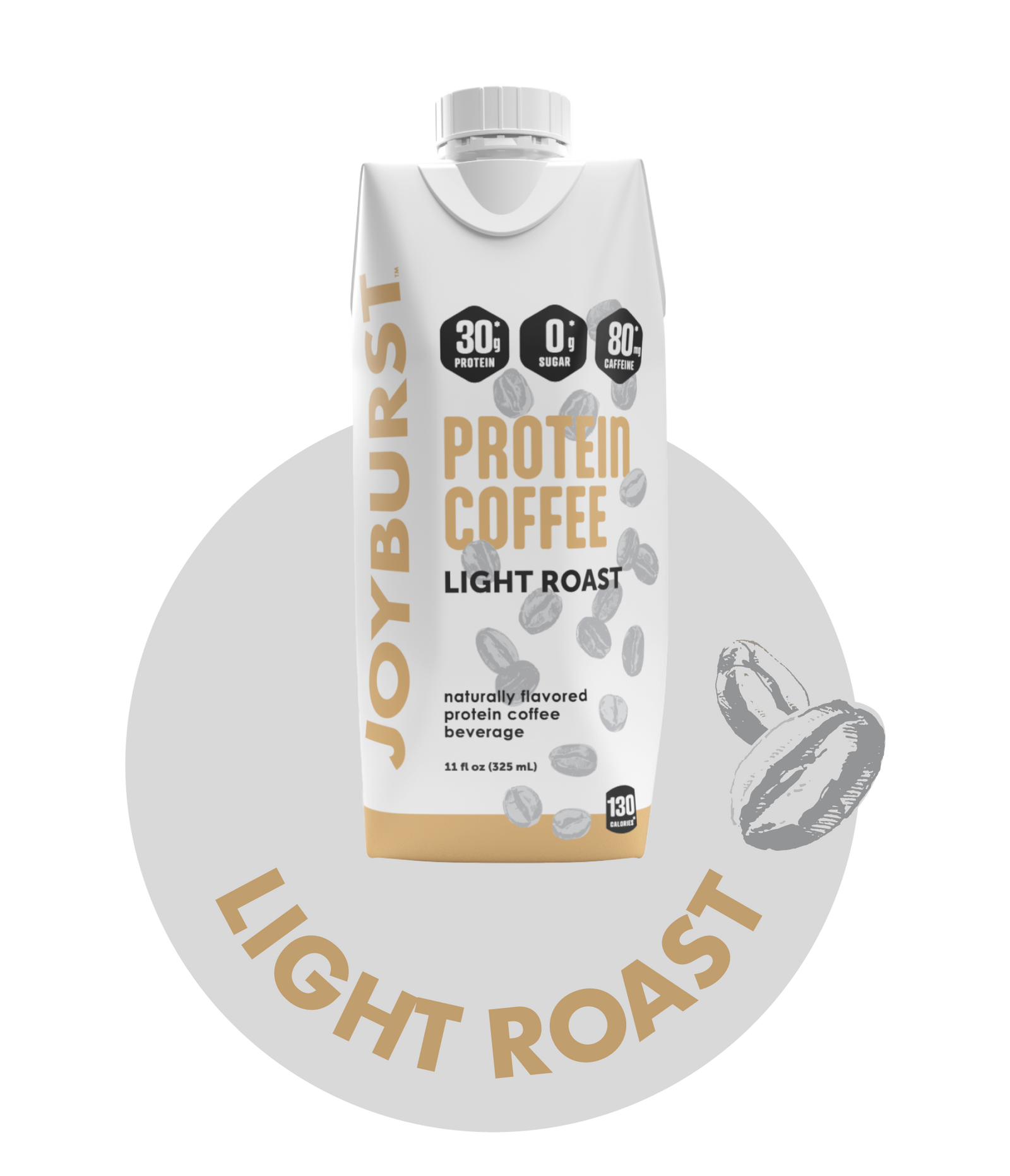 NEW! Joyburst Protein Coffee Light Roast 12 Pack