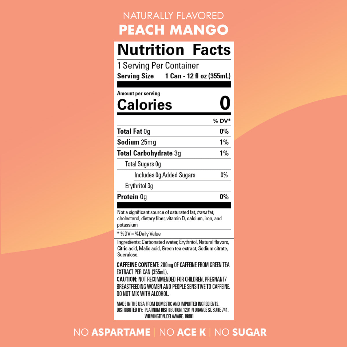 Energy Drink Peach Mango