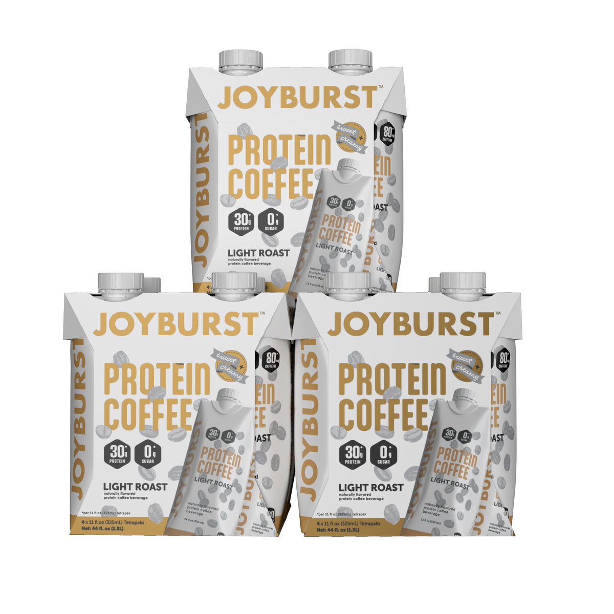 NEW! Joyburst Protein Coffee Light Roast 12 Pack