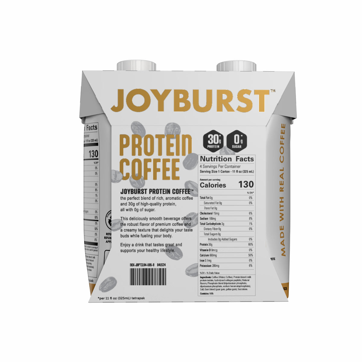 NEW! Joyburst Protein Coffee Light Roast 12 Pack