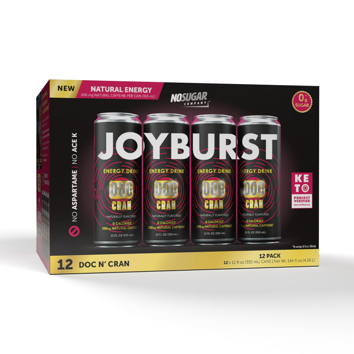 Joyburst Energy Drink Doc N' Cran JOYBURST