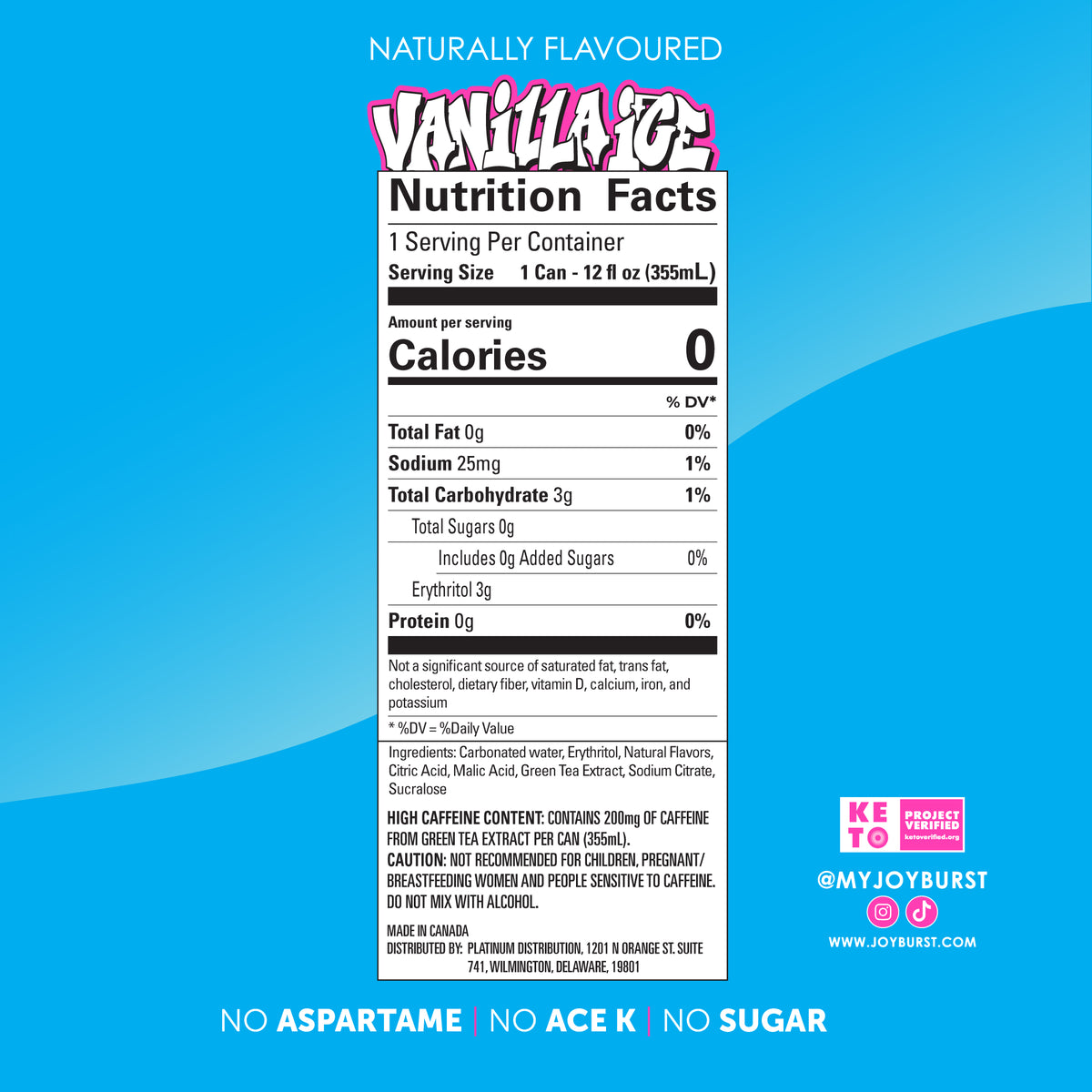 Energy Drink Vanilla Ice