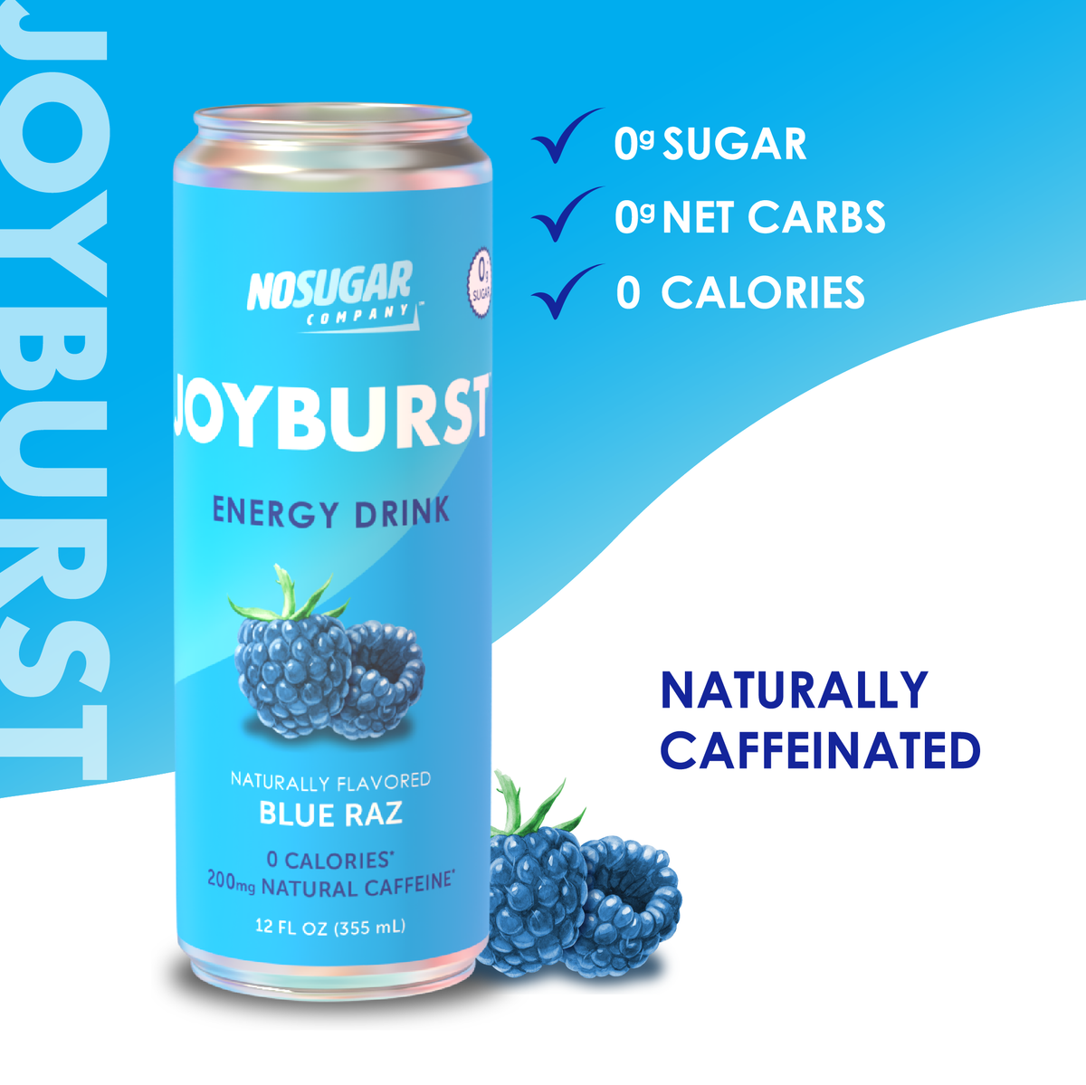 Joyburst Energy Drink Blue Raz JOYBURST